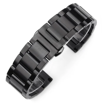 2018 Nerūdijančio Plieno WatchBand vyrų apyrankę laikrodžiai moteriški rankiniai laikrodžiai Drugelis sagtis 18 20 22 24mm dirželis žiūrėti