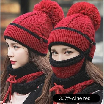 2020 Naujas Mados Skrybėlę Žiema/žiema Storio Kepurę Kaklo, Ponia, Šiltas Megzti Skrybėlę, Skrybėlės Moterims Aukštos Kokybės Kepuraitės Moterims