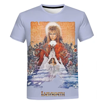 2021 Vasaros Mens Hip-Hop T-shirt David Bowie 3d Print T shirt Vyrai/Moterys trumpomis Rankovėmis Tees O-kaklo marškinėliai Juokinga Viršūnes 2S-5XL