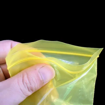 500pcs/daug Geltonos Ziplock Maišą Naudai Auskarai Papuošalai Pakavimo Maišeliai Mini Savarankiškai Sandarinimo Zip-Lock Plastikiniai Maišeliai nemokamas pristatymas