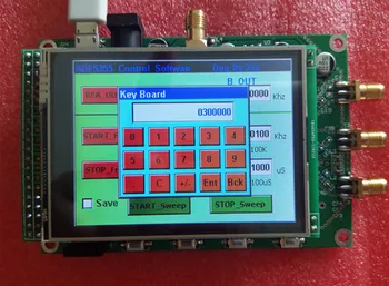 ADF5355 spalvos touch ekrano modulis, valymo dažnio signalo šaltinis VCO mikrobangų dažnio sintezatorius PLL