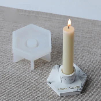 Betono Žvakidė Epoksidinės Dervos Formų Cemento Žvakių Laikiklis Silikono Formos Įrankiai X4YA