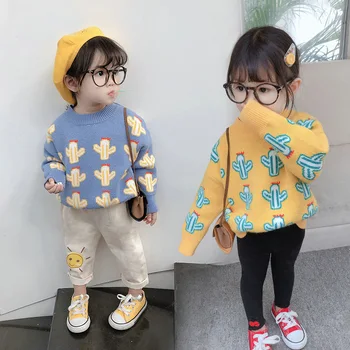 Mihkalev 2020 M. Rudenį Vaikai Vilnos Megztinis Baby Girl Megztinis Šiltas Megztinis Ir Viršūnių Vaikams Laisvalaikio Viršutiniai Drabužiai
