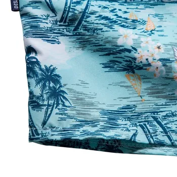 Mėlyna Greitai džiūsta trumpomis Rankovėmis Spausdinti Marškinėliai vyriški Havajai Paplūdimio 2020 Naują Atsitiktinis Poliesteris Kokoso palmių Tee Marškinėliai Vyrų Viršūnės