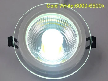 Nemokamas Pristatymas 25W Apvalūs/Kvadratiniai Stiklas, LED Downlight Embedded COB LED Panel Šviesos Vietoje, Lubų Žemyn Šviesos AC85-265V Vairuotojo Būti