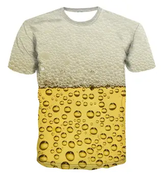 Vasaros 2020 T-shirt 3D alaus spausdinimo vyrų ir moterų įdomus T-shirt Apvalus kaklas trumpas rankovėmis marškinėliai mados gatvė gražus trumpas rankovėmis