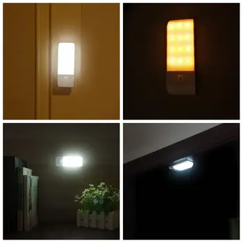 12 LED Judesio Jutiklis Nakties Šviesos Pagal Kabineto apšvietimo Jutiklis Spinta Šviesos USB Įkrovimo W/Magnetiniai Už drabužių Spinta, Virtuvės Laiptai