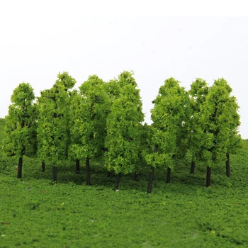 120 Pakuočių Žalia Geležinkelio Modelio Medžių 1/150 HO Masto 8cm Mini Miškų Kraštovaizdžio