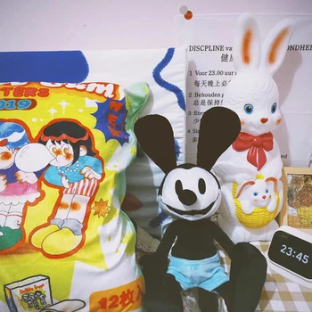 40/55cm Oswald Lucky Rabbit karšto pardavimo pliušinis žaislas iškamša lėlės vaikams, kūdikių kartu lėlės gimtadienio dovana kolekcija