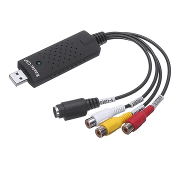 USB 2.0 Garso TV Vaizdo DVR prie PC DVD VCR Konverteris Užfiksuoti Kortelės Diktofonas Grabber Adapteris, Garso Skaitmeninis Keitiklis