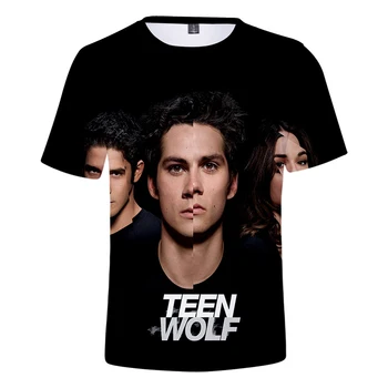 Vasaros Mados Teen Wolf 3d, T Marškiniai, Kostiumas Atsitiktinis Vyrų, Moterų marškinėliai trumpomis Rankovėmis 3D marškinėliai Homme Marškinėliai, Palaidinės Viršūnės
